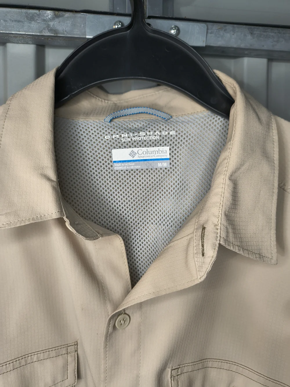 Columbia Men's Light Beige Lightweight Shirt Jacket